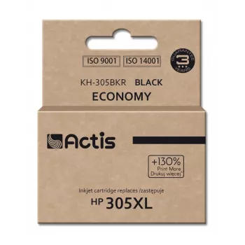 Actis KH-305BKR rašalo kasetė (atitikmuo HP 305XL 3YM62A; standartinė; 20 ml; juoda)