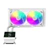 Gamemax GLACIER 240 LCD WH skystas aušintuvas procesoriui | Intel, AMD