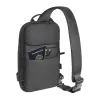 Crossbody krepšys Tomtoc Navigator-T24 S – juodas, kompaktiškas kasdieniam nešiojimui