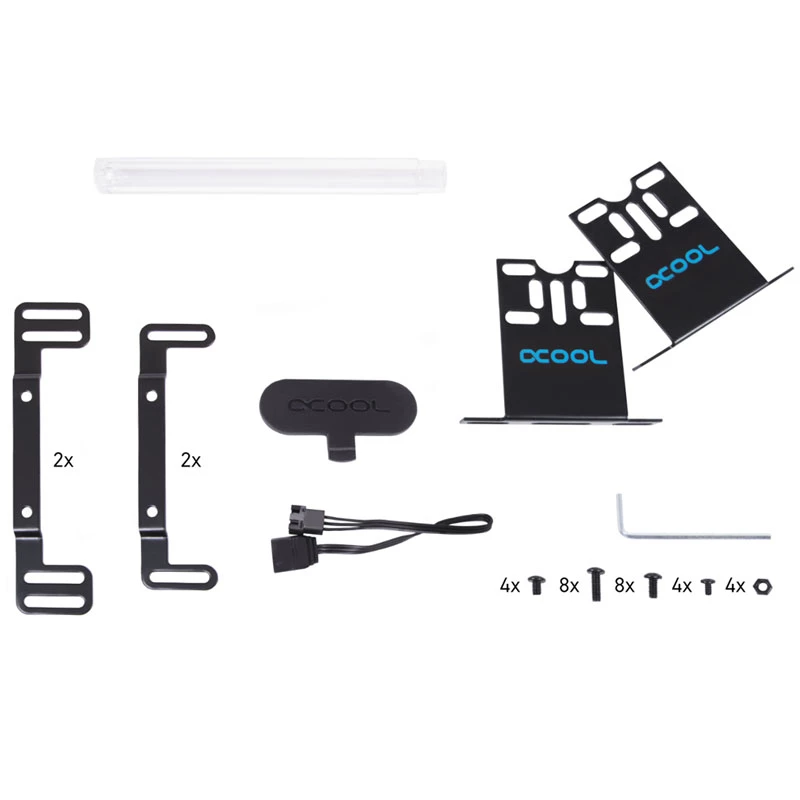 Siurblio ir rezervuaro komplektas Alphacool 15381 Akrilas Aliuminis Plastikas Juodas Skaidrus