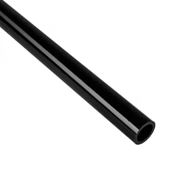 BitsPower Crystal Link Tube 16/14 mm — standus PETG aušinimo skysčio vamzdelis, 1000 mm, juodas