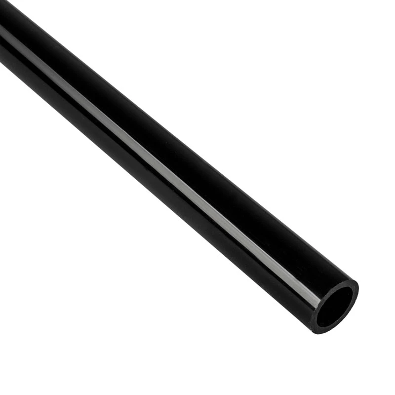 Bitspower Crystal Link Tube kietasis vamzdis 16/12 mm, 1000 mm, juodos spalvos