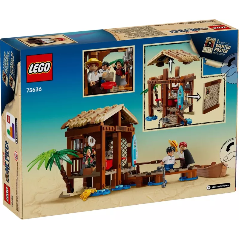 LEGO statybinis rinkinys One Piece 75636 Vėjo malūno kaimo trobelė, 299 dalių, 3 minifigūrėlės, 8+ metų
