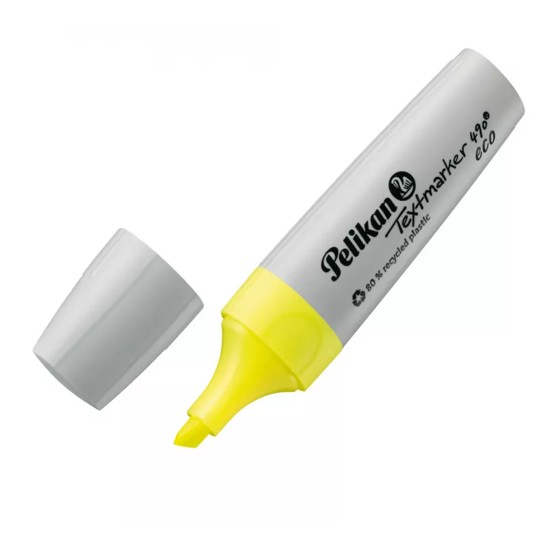 Markeris Pelikan Textmarker 490 eco 4 vnt. Smailusis antgalis Žalia Oranžinė Rožinė Geltona