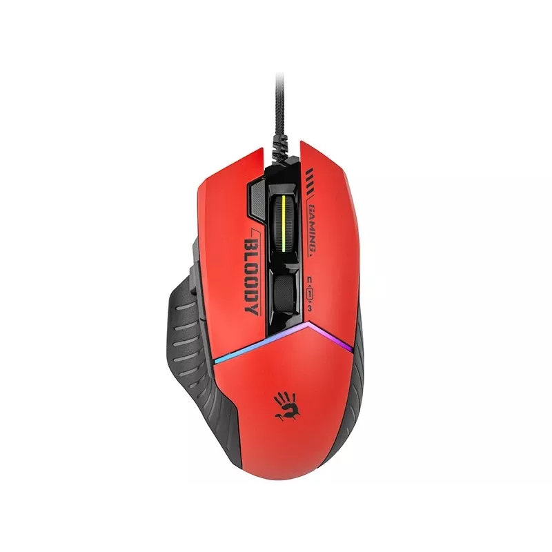 Žaidimų pelė A4Tech Bloody W95Max – dešinei rankai, laidinė USB, 12000 DPI, 1 ms, 250 ips, 50M paspaudimų, 146 g
