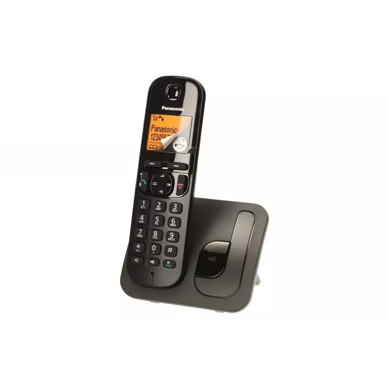 Panasonic KX-TGC 210 PDB belaidis DECT telefonas juodas su skambučio numerio atpažinimu