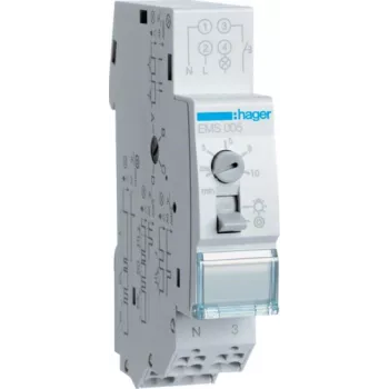 Hager EMS005 – 230 V – 16 A – S tipo – 1 modulis – IP20 – -10 – 55 °C