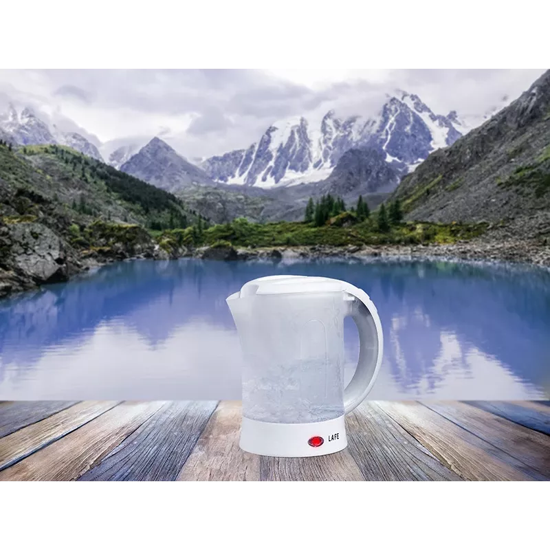 Elektrinis virdulys LAFE LAFCZA45865, nerūdijantis plienas, 0,6 L, 600 W, šviesiai pilkas, užrakinamas dangtelis