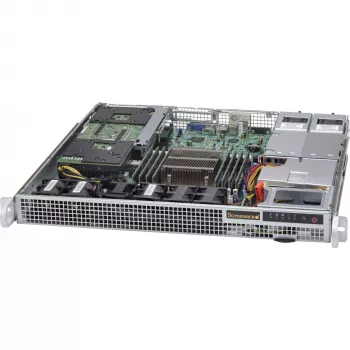 Super Micro Supermicro SC514 R407W - stovo korpusas - montuojamas į stovą - 1U - SATA/SAS - ne karštojo keitimo - 400 W (CSE-514-R407W)