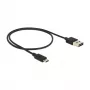 USB laidas DeLOCK 83845 USB 2.0 0,5 m USB A Micro-USB B juodas