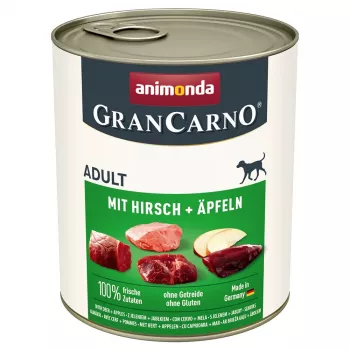 ANIMONDA GranCarno Adult elniena su obuoliais, drėgnas šunų maistas, 800 g