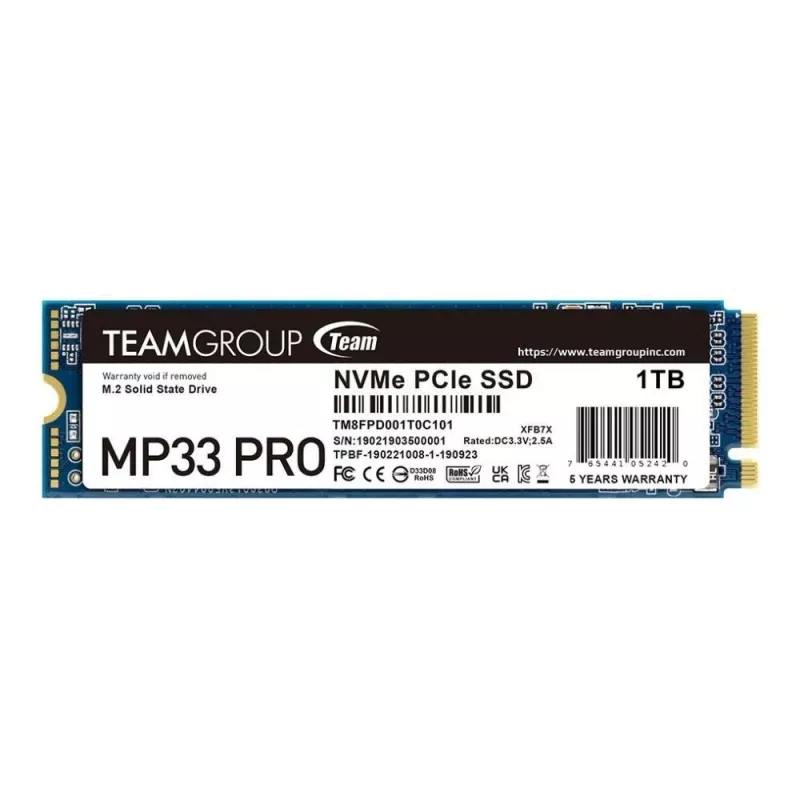 SSD diskas Team Group 1 TB M.2 PCI Express 3.0 NVMe MP33 PRO