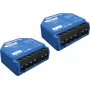 Išmanusis jungiklis Shelly 1 Gen3, belaidis, 240 V AC, plastikinis korpusas, 42×16×37 mm, 2 vnt. pakuotė