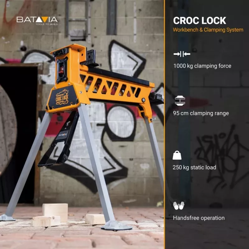 Batavia B.V. Croc Lock darbastalis ir spaustuvų stotis