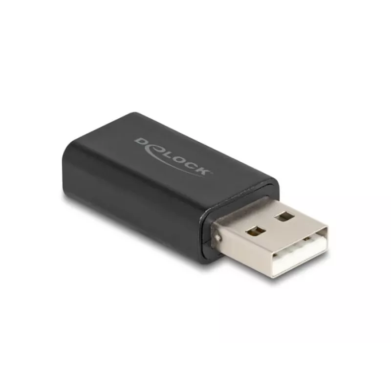 DeLOCK lyties keitiklis USB 2.0 Type-A į 3.5 mm 4 kontaktų juodas 68001