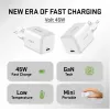 USB-C įkroviklis YENKEE G45 VOLT 45W Power Delivery 3.0, 3A išėjimas