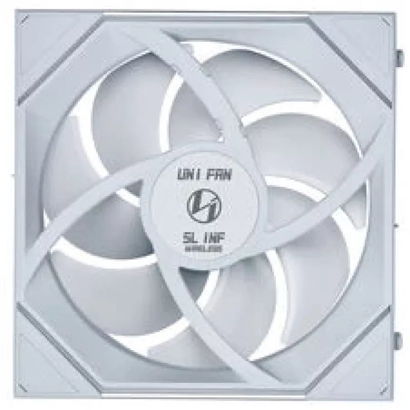 Lian Li UNI FAN SL-INF Wireless ARGB PWM Reverse Blade 140 mm ventiliatorius, baltas