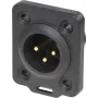 Neutrik NC3MDX-TOP Kištukas XLR Juodas (NC3MDX-TOP)