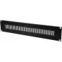 Priekinis skydelis Omnitronic ZL-19 sw 2HE — 19 colių stovo plokštė, juoda, 2U (modelis 30100628)