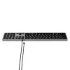 Satechi Slim W3 klaviatūra USB-C su skaičių bloku (pilka)