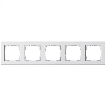 Sieninė plokštė GIRA E2 balta – termoplastikas, bevaržtis dizainas, 80,8×366×9,3 mm