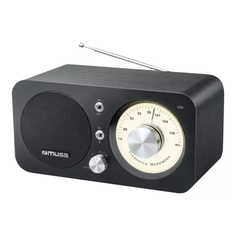 Muse M-095 BT belaidis Bluetooth garsiakalbis su FM radiju, juodas