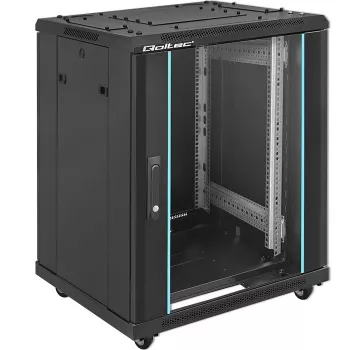 Tinklinis spintos stovas QOLTEC 54518 19 colių 15U – plieninis 19 colių įrangos korpusas