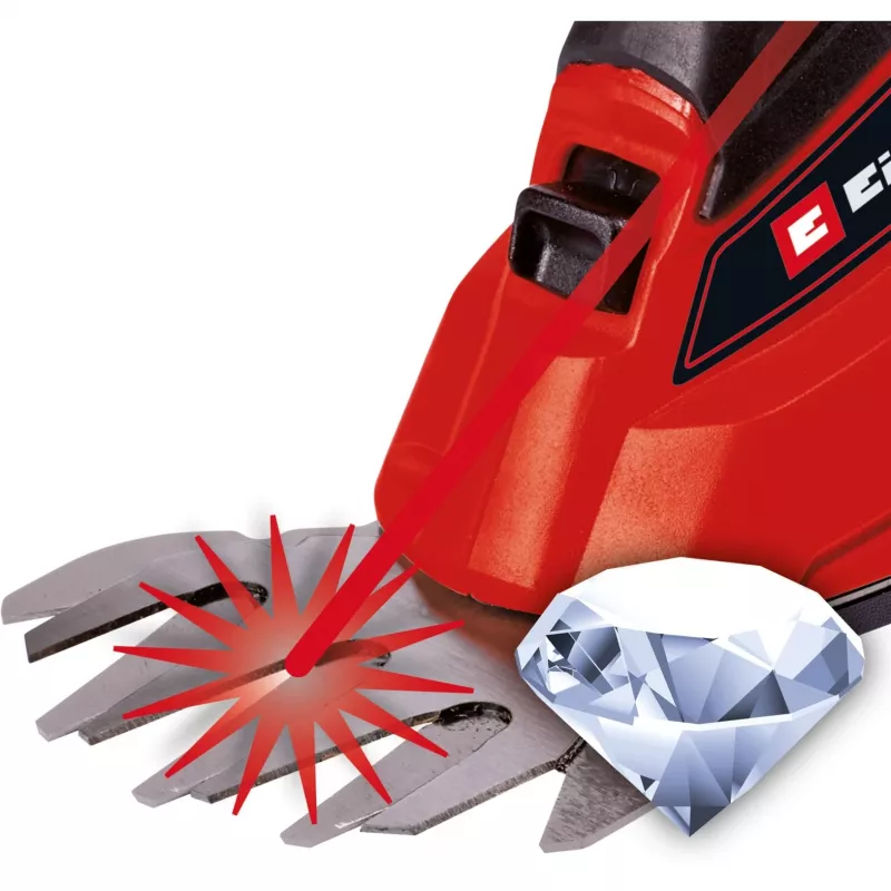 Belaidės žoliapjovės-žirklinės Einhell GE-CG 18 Li - Solo 100mm raudonos (3410370)