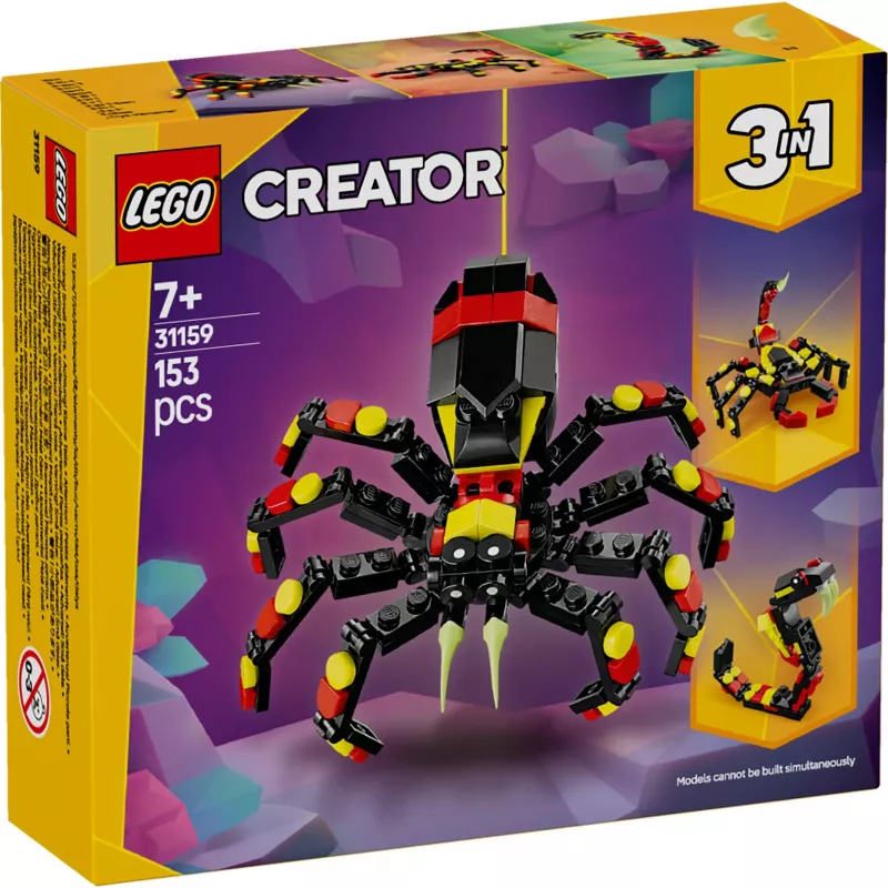 LEGO Creator 3-in-1 pastatomas voras 31159 – 153 detalės, nuo 7 metų, 110×150×50 mm