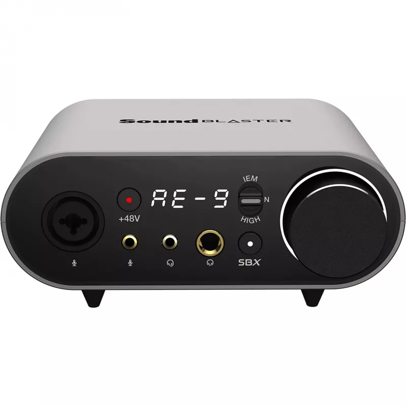 Garsinė plokštė Creative Labs SoundBlaster AE-9 – 32 bitų / 384 kHz atkūrimas ir įrašymas