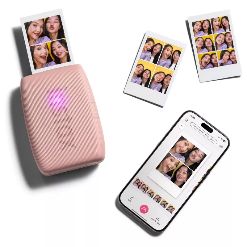Nešiojamas momentinis spausdintuvas Fujifilm Instax Mini Link 3 rožinis Bluetooth