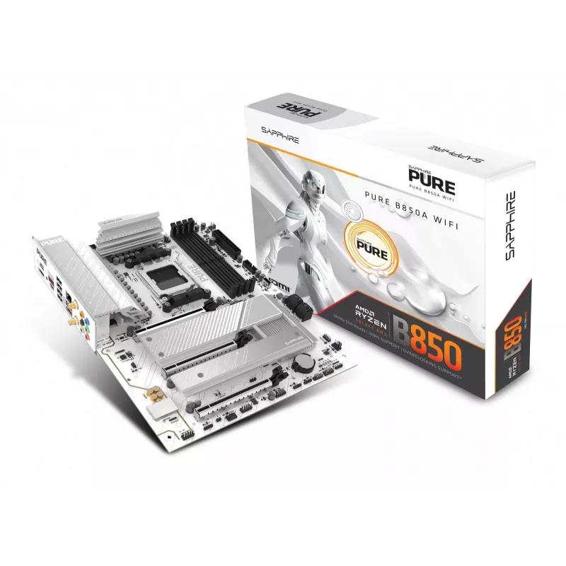 Pagrindinė plokštė Sapphire PURE B850A WIFI7 ATX