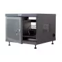 Stovo lentyna TECHLY 367652 kabelių tvarkyklė su 3M lipnia juosta, plieninė, 550×550×410 mm, juoda