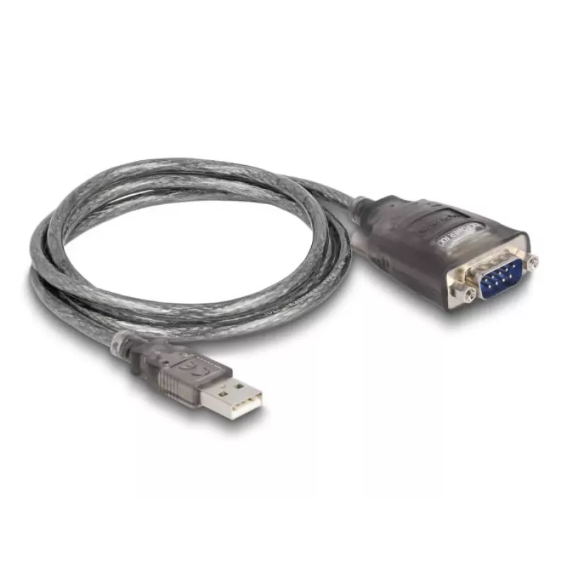 DeLOCK 61400 lyties keitiklis USB A – RS-232 juodas