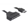 SATA kabelis DeLOCK ESATAP-100 0,5 m juodas