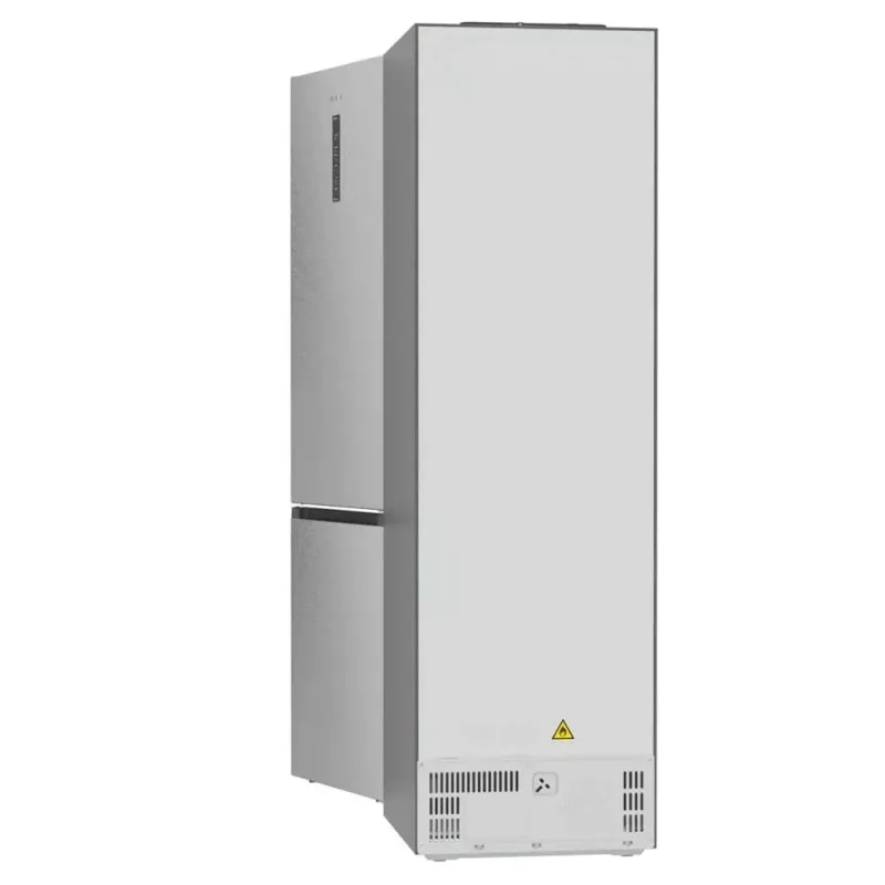 Šaldytuvas su šaldikliu Gorenje NRB620E61X4WFE, laisvai pastatomas, nerūdijančio plieno, bendras tūris 340 L, NoFrost, LED ekranas