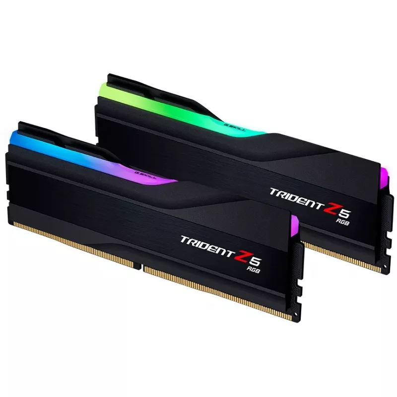 DIMM 32 GB DDR5-6400 (2x 16 GB) Dual-Kit, Arbeitsspeicher schwarz (matt), F5-6400J3239G16GX2-TZ5RK, Trident Z5 RGB, INTEL XMP