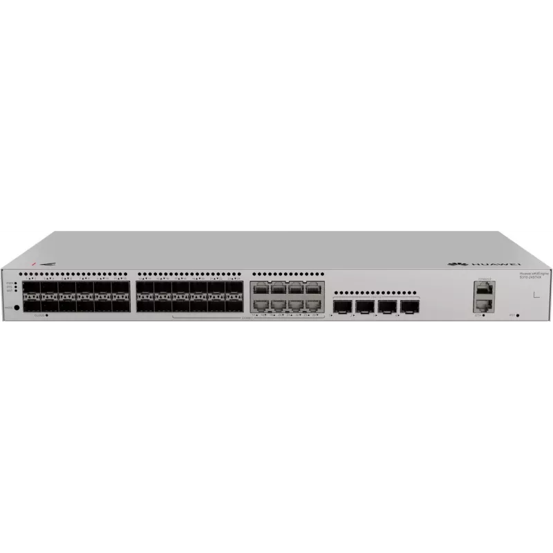 Huawei S310-24ST4X optiminis jungiklis, 8x Combo ETH, 4x SFP+, 24x SFP (8x Combo ETH), 4x SFP+