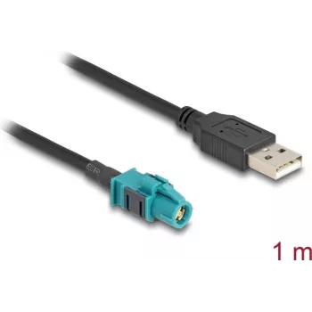 DeLOCK Laidas HSD Z lizdas – USB 2.0 A kištukas 1 m