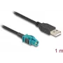 DeLOCK Laidas HSD Z lizdas – USB 2.0 A kištukas 1 m