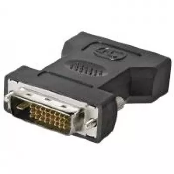 Wentronic Goobay DVI-I / DVI-D adapteris, DVI-I lizdas Dual-Link (24+5 kontaktai), juodas