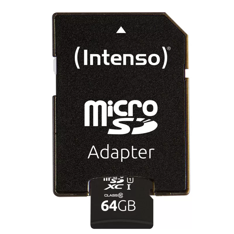 Intenso Performance microSDXC atminties kortelė 64GB UHS-I U1 / Class10 su SD adapteriu (3424490)