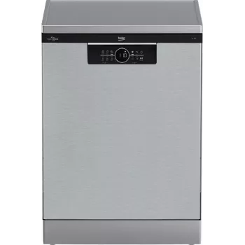 Indaplovė BEKO BDFN26531X — laisvai pastatoma 60 cm, 15 komplektų, 46 dB, nerūdijančio plieno, LED lietimui jautrus ekranas