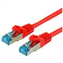 LOGON SSTP Cat5e tinklo kabelis, RJ-45–RJ-45, 0,3 m, raudonas