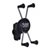 RAM Mounts X-Grip didelis telefono laikiklis su motociklo šakės stovo pagrindu
