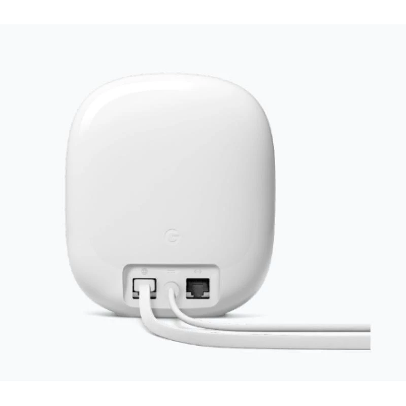 Google Nest WiFi Pro – maršrutizatorius iki 120 m², Wi-Fi 6E, trijų juostų (GA03030-EU)