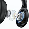Usams Ausinės Bluetooth 5.3 Uždedamos Us-yh Series Juodos/juodos TDLYEJYS01