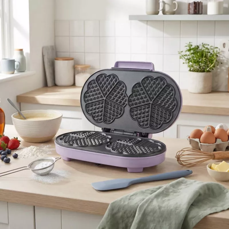 Giles & Posner EK6700GSPPVDE Dvigubas širdelės formos vaflinis
