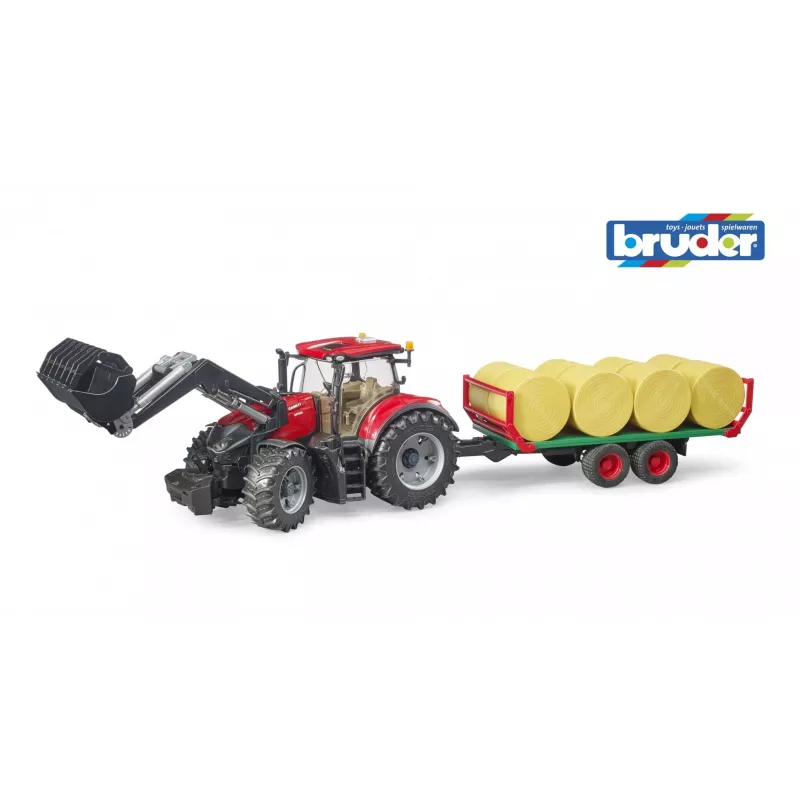 Žaislinis automobilis su trasa BRUDER 3198, plastikinis, raudonas, nuo 3 metų