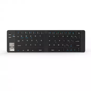 Belaidė klaviatūra Inca IBK-579BT Bluetooth 66 klavišų metalo sidabro spalvos